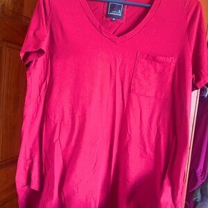 Red VNeck Lily & Lottie Tunic